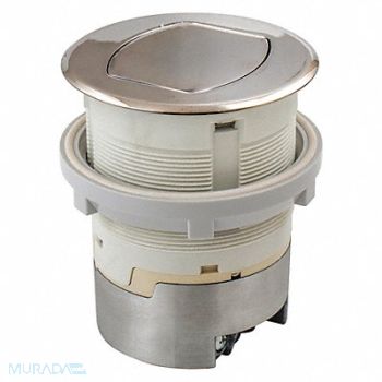 HUBBELL WIRING DEVICE-KELLEMS Ktcn Cntr Rcpt Surf Nickel 15A Kit, 184V72