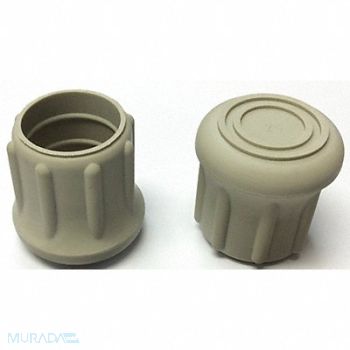 GRAINGER APPROVED Protective Leg Tip SlipOn Rd 1-3/32 PK10, 18AE04