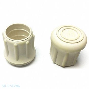 GRAINGER APPROVED Protective Leg Tip SlipOn Rd 1-3/32 PK10, 18AE06