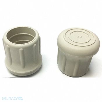 GRAINGER APPROVED Protective Leg Tip SlipOn Rd 1-7/32 PK5, 18AG70