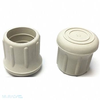 GRAINGER APPROVED Protective Leg Tip SlipOn Rd 1-7/32 PK10, 18AE12