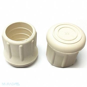 GRAINGER APPROVED Protective Leg Tip SlipOn Rd 1-7/32 PK5, 18AH22