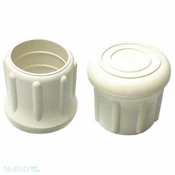 GRAINGER APPROVED Protective Leg Tip SlipOn Rd 1-7/32 PK10, 18AE14