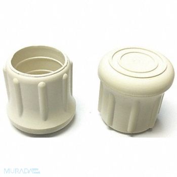 GRAINGER APPROVED Protective Leg Tip SlipOn Rd 1-7/32 PK10, 18AE15