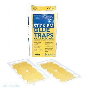 STICK-EM Glue Trap Rat and Mouse Size 10x5 PK24, 196Z04