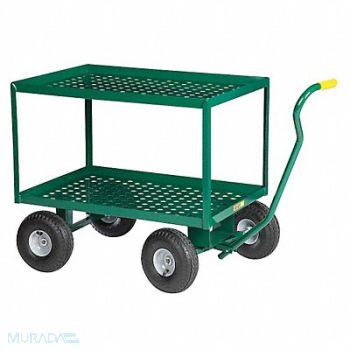 LITTLE GIANT Wagon Truck Perf Deck 36x24 Pneum Wheel, 19C131