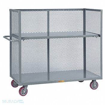 LITTLE GIANT Bulk Storage Cart 60x30 w/Drop Shelf, 19G927