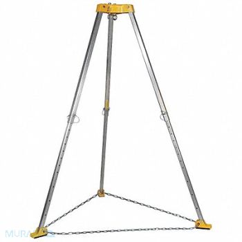 GEMTOR Tripod 310 lb Yellow, 19TJ77