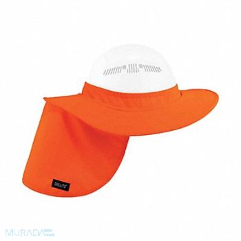 CHILL-ITS BY ERGODYNE Visor with Neck Shade Polyester Orange, 19TZ65