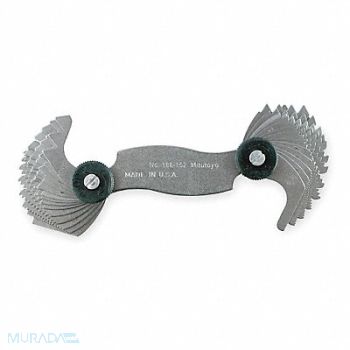 MITUTOYO Thread Pitch Gauge Set Thread Ang 60 deg, 1ARB7