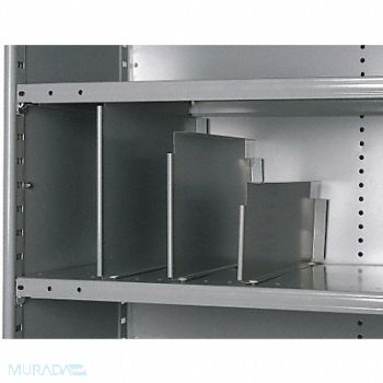 HALLOWELL Shelf Divider 24inx12in Steel PK12, 1BTL3