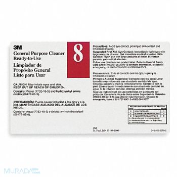 TOLCO Secondary Bottle Label Gloss Paper PK12, 1CJ88