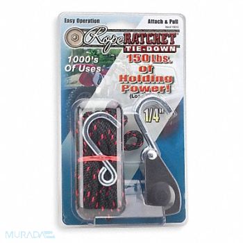 Rope Ratchet Hook 8 ft.L Polypropylene, 1DJN8