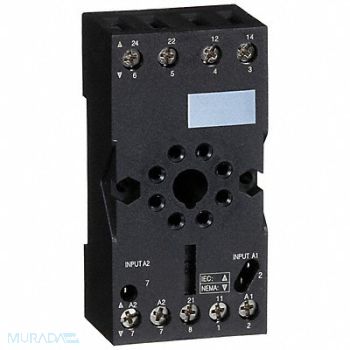 SCHNEIDER Rlay Scket Fingr Safe/Elevator 8 Pin 10A, 1DPW4