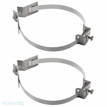 TAPCO Sign Mounting Brackets Silver SS PR, 1DYJ6