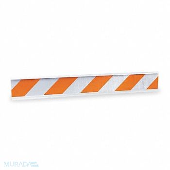 GRAINGER APPROVED Barricade Beam Orange/White 72 In L, 8YJC6