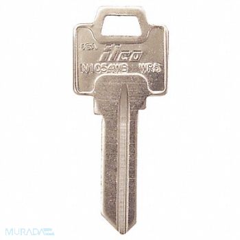 KABA ILCO Key Blank Brass Type WR5 5 Pin PK10, 1GAP9