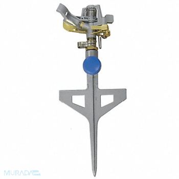 GRAINGER APPROVED Spike Impulse Sprinkler 90 Ft Dia Metal, 1HLX1