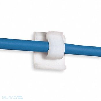 PANDUIT Cable Clip Side Entry Natural PK100, 1LEV7