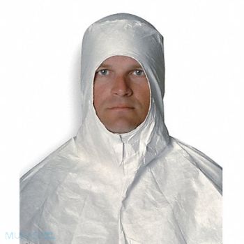 DUPONT Cleanroom Hood Open White PK100, 5WYL8