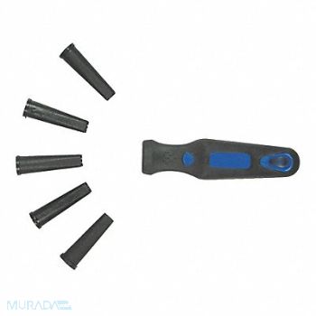 WESTWARD File Handle 4 In L Rubber Ergo Handle, 1NFW5