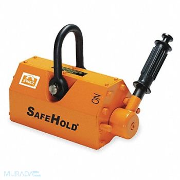 ERIEZ Lifting Magnet 1500 lb Cap 10-23/32 L, 490P80