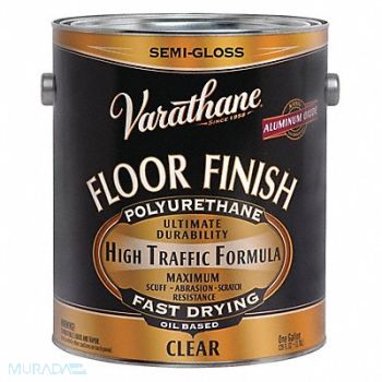 RUST-OLEUM Floor Finish Crystal Clear Semi-Gloss, 1TBN5