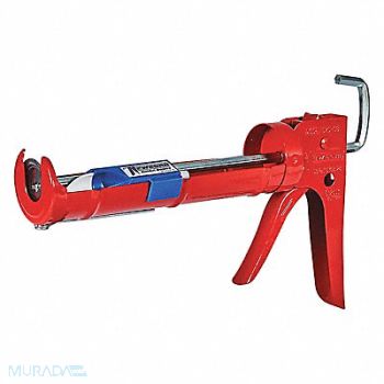 NEWBORN Dripless Caulk Gun Steel Red, 1UMH9