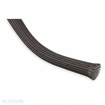 TECHFLEX Braided Sleeving 1.250 in 50 ft Black, 1UXZ9