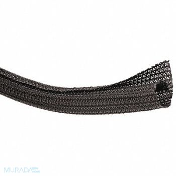 TECHFLEX Braided Sleeving 1.500 in 25 ft Black, 1UYB3