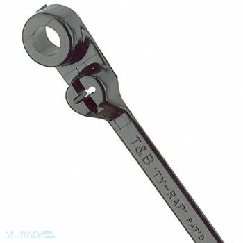 TY-RAP Cable Tie Mountable 7.8 in Black PK1000, 1XFV3