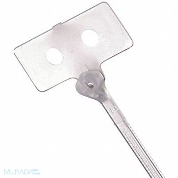 TY-RAP Cable Tie w ID Tag 4 in Natural PK500, 1XFW1