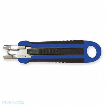 WESTWARD Safety Knife 5-1/2 in Black/Blue, 1YJF3