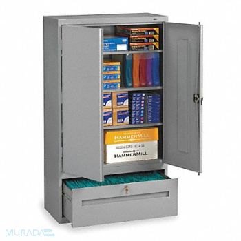 TENNSCO Lateral File Drawer Cabinet 3 Shelf Gray, 1YMD2