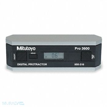 MITUTOYO Digital Protractor Acc. 0.05 deg., 1ZRV4