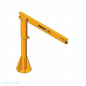 TIGER TRACK Light Duty Foundationless Jib Crane 16ft, 783XH5