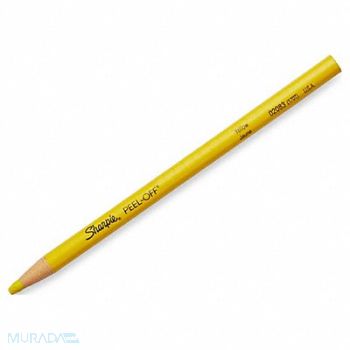 SHARPIE F8722 Peel-Off China Marker Yellow PK12, 1JU78