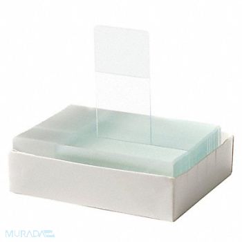 LAB SAFETY SUPPLY Slide Clipped Corner Ground Edges PK72, 20F866