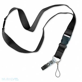 LUCKY LINE PRODUCTS Key Accessory Lanyard Black PK5, 20KR26