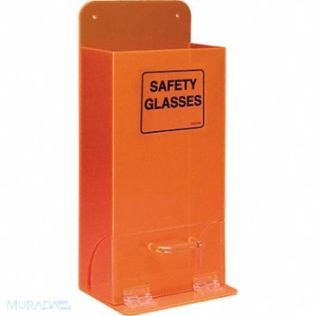 BRADY Protective Eyewear Dspnsr 18in.H Acrylic, 20RY05