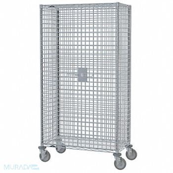 METRO Wire Security Cart Chrome 41x22x68, 20W743