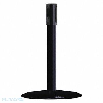 TENSABARRIER Receiver Post 18 In H Black, 20YM80