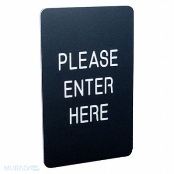VISIONTRON 7x11 Sign- PLEASE ENTER HERE (Dbl Sided), 20YV22