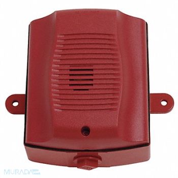 SYSTEM SENSOR Outdoor Horn Red, 21HN51