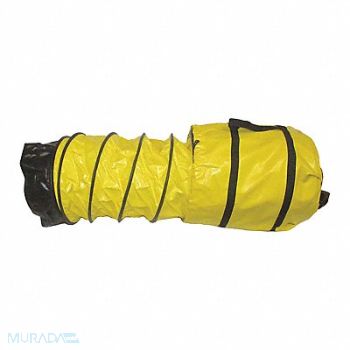 AMERIC Ventilation Duct 12 in x 25 ft Blk/Ylw, 21YC31