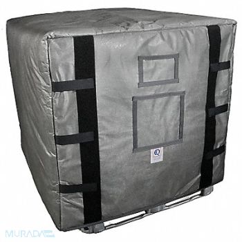 GRAINGER APPROVED Insulated Cover Gray Indoor IBC Tanks, 21YL48