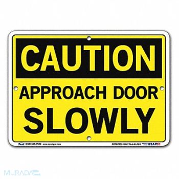 VESTIL Sign Caution 10.5x7.5 Aluminum .063, 220U43