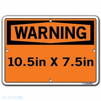 VESTIL Sign-Warning-28 10.5X7.5 Polystyrene.040, 223L73