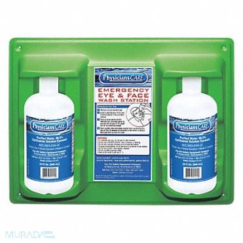 PHYSICIANSCARE Eye Wash Station 2-32 oz Bottles, 22FX25