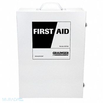 GRAINGER APPROVED Empty First Aid Cabinet Metal, 22FX68